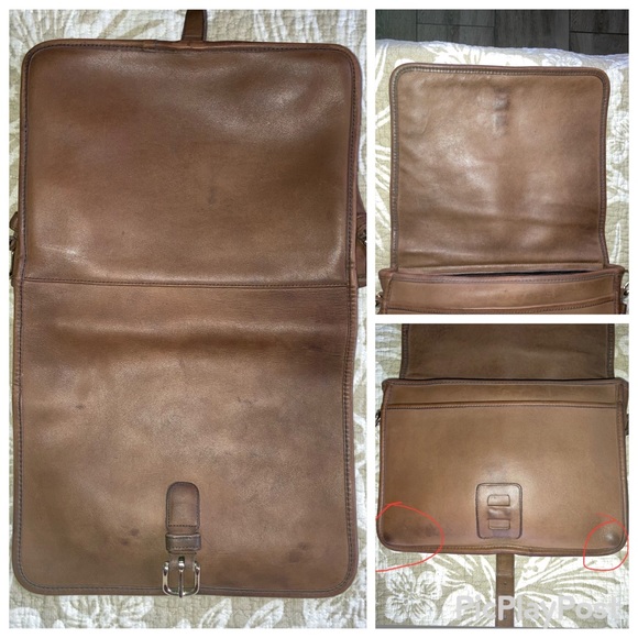 Vintage 70’s NYC Coach Saddle Pouch Large # 9585 in Saddle Brown - Picture 4 of 16